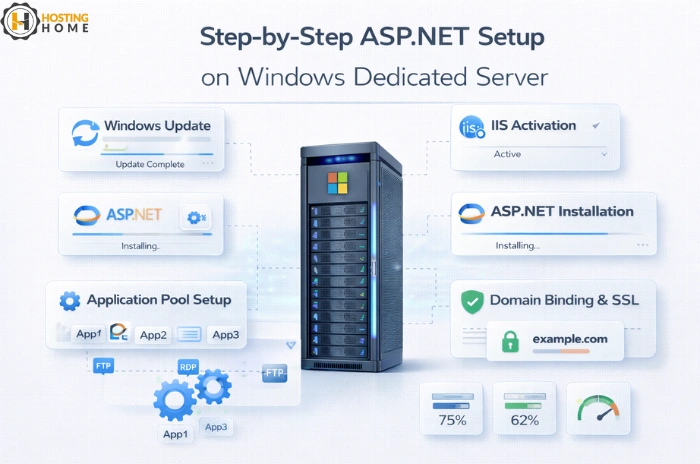 Step-by-Step ASP.NET Setup on Windows Dedicated server